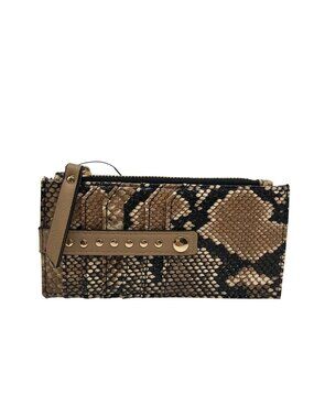 I.N.C. International Concepts Brown Snake Skin Faux Leather Wallet